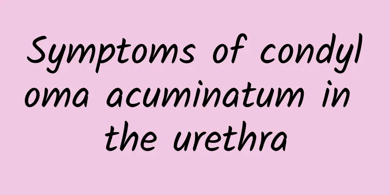 Symptoms of condyloma acuminatum in the urethra