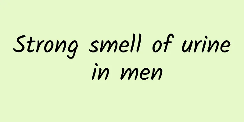 Strong smell of urine in men