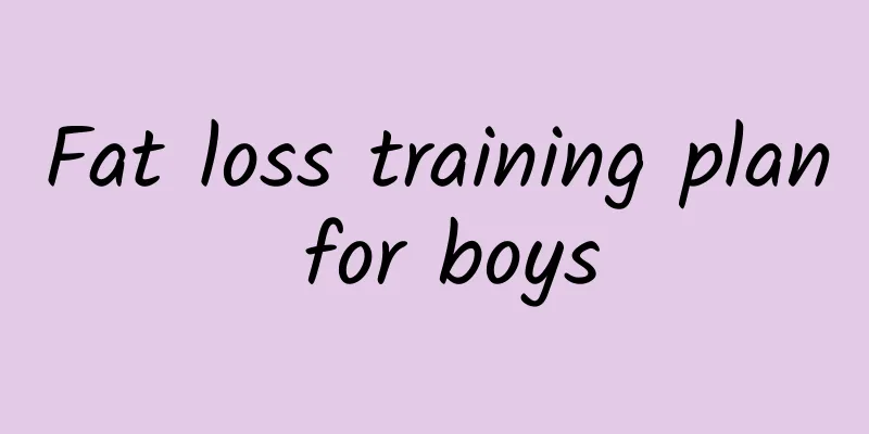 Fat loss training plan for boys