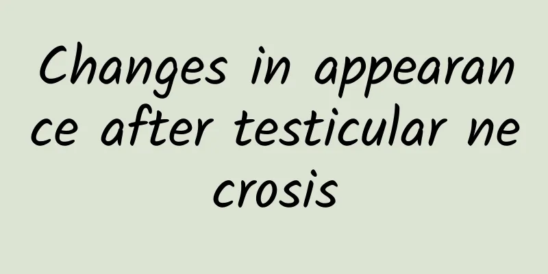 Changes in appearance after testicular necrosis