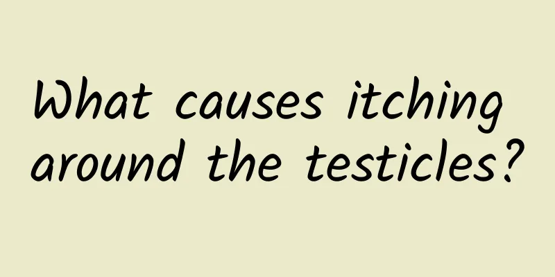 What causes itching around the testicles?