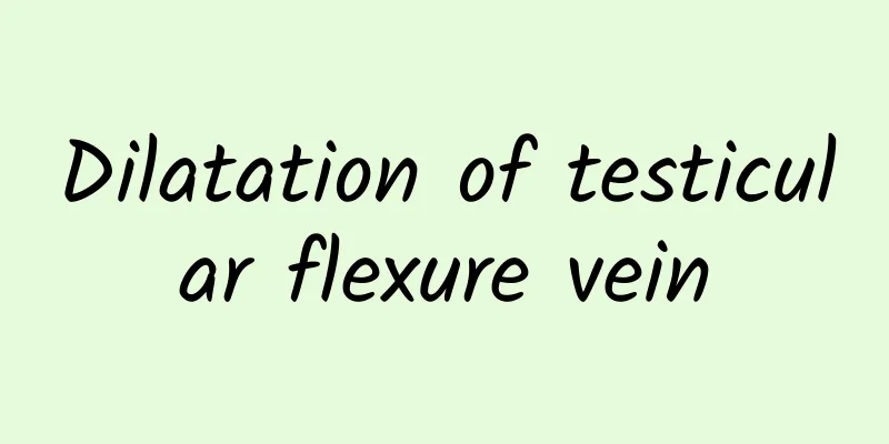 Dilatation of testicular flexure vein