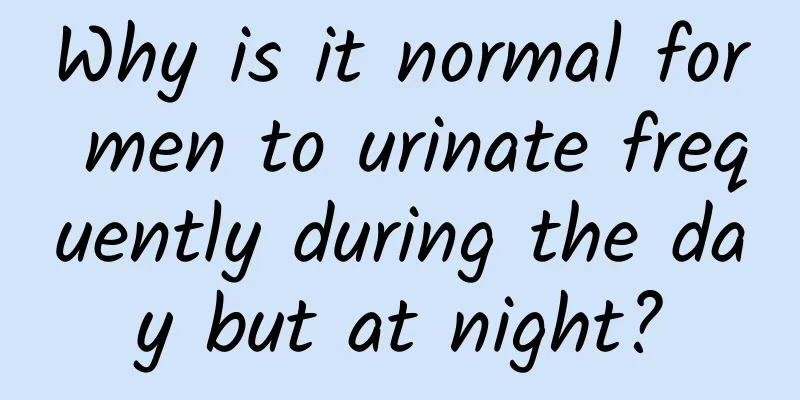 Why is it normal for men to urinate frequently during the day but at night?