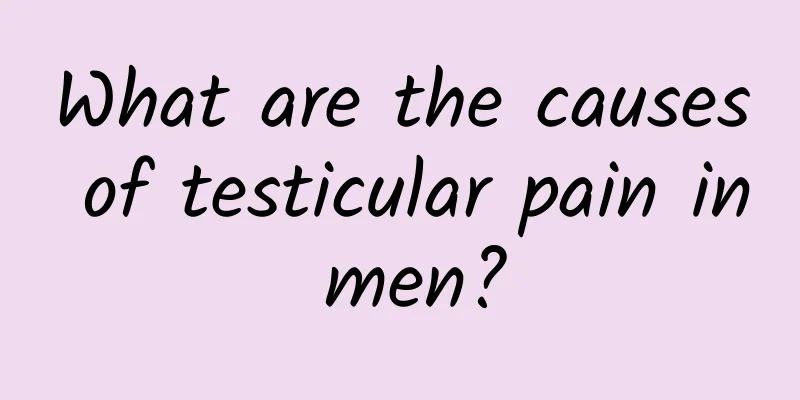 What are the causes of testicular pain in men?