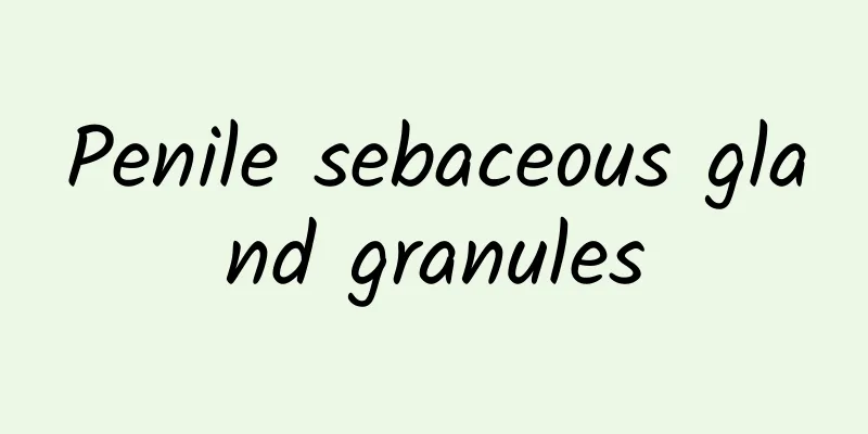 Penile sebaceous gland granules
