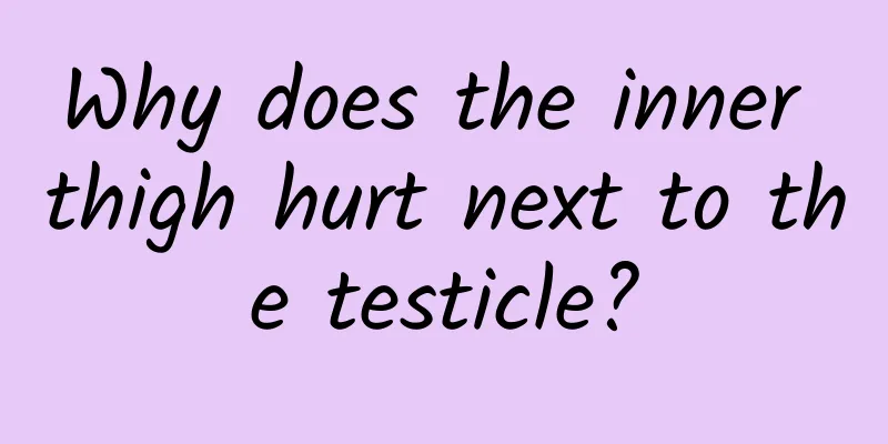 Why does the inner thigh hurt next to the testicle?