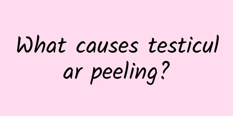 What causes testicular peeling?