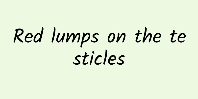 Red lumps on the testicles