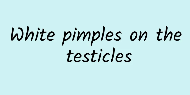 White pimples on the testicles