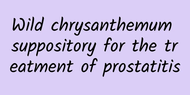 Wild chrysanthemum suppository for the treatment of prostatitis
