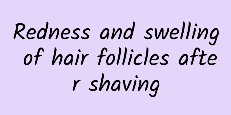 Redness and swelling of hair follicles after shaving