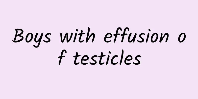 Boys with effusion of testicles