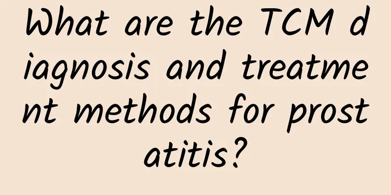 What are the TCM diagnosis and treatment methods for prostatitis?