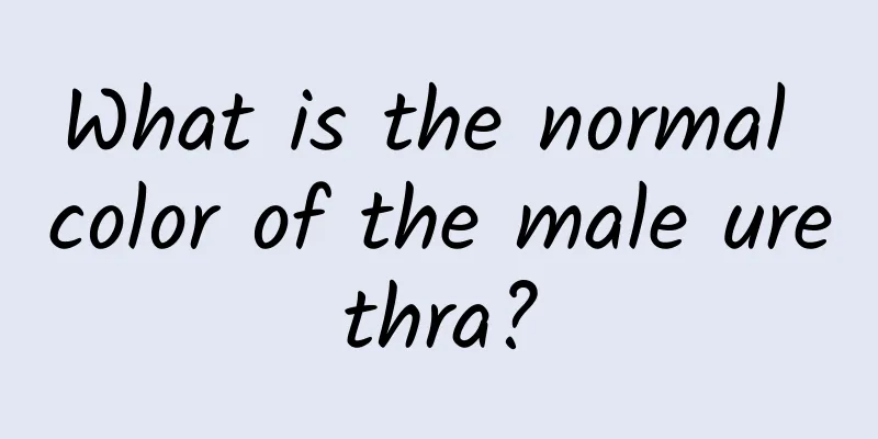 What is the normal color of the male urethra?