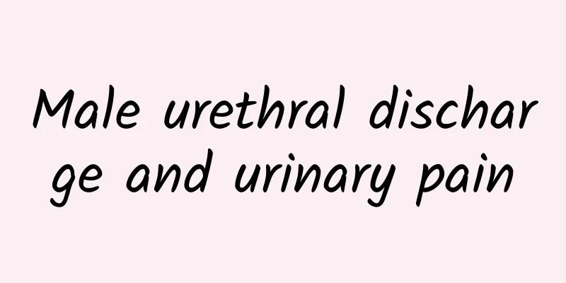 Male urethral discharge and urinary pain