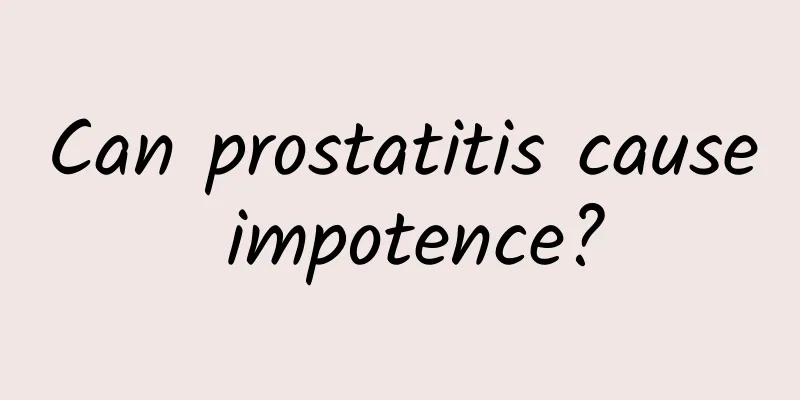 Can prostatitis cause impotence?