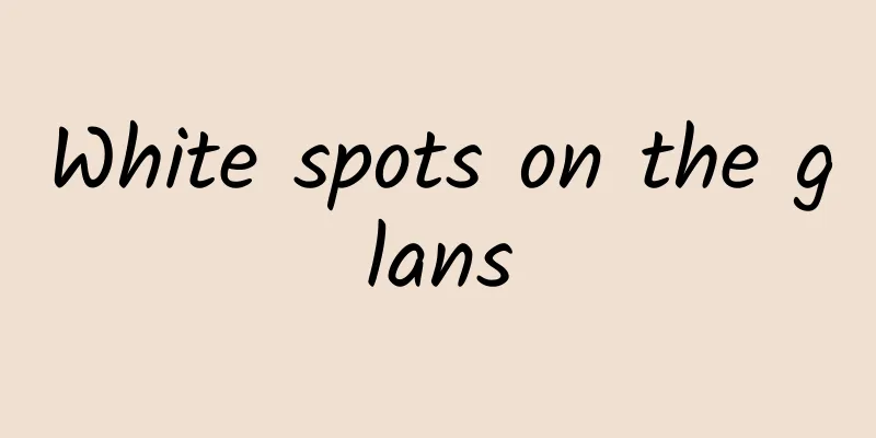 White spots on the glans