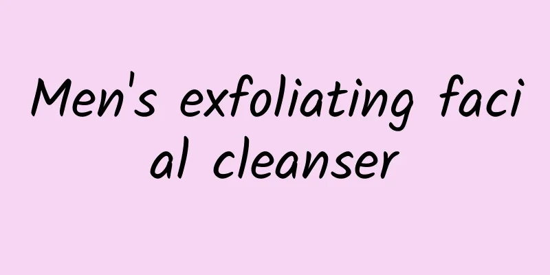 Men's exfoliating facial cleanser