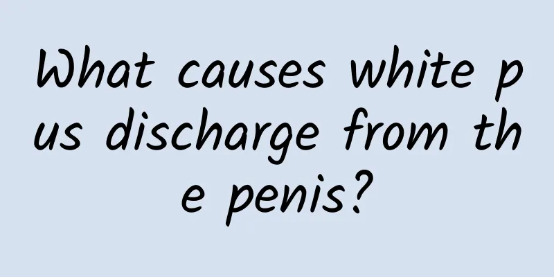 What causes white pus discharge from the penis?