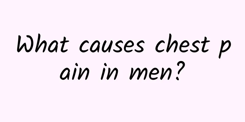 What causes chest pain in men?