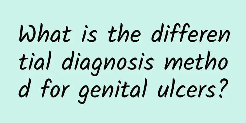 What is the differential diagnosis method for genital ulcers?
