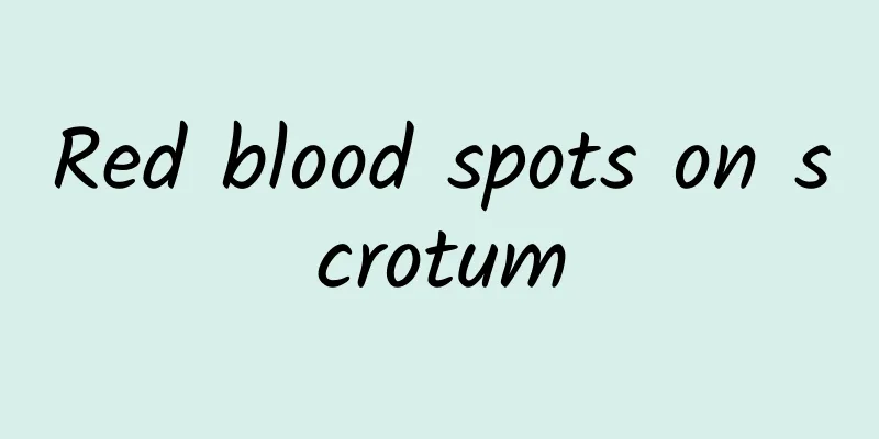 Red blood spots on scrotum