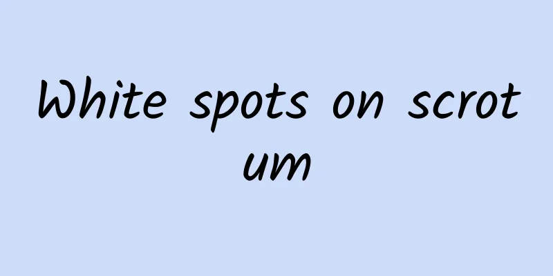 White spots on scrotum