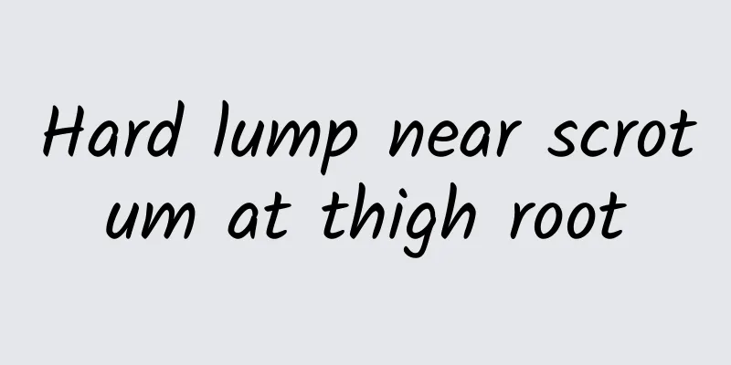 Hard lump near scrotum at thigh root