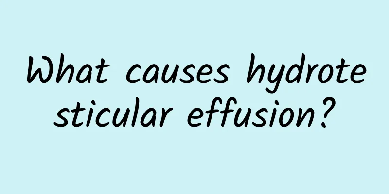 What causes hydrotesticular effusion?
