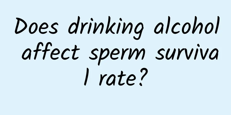 Does drinking alcohol affect sperm survival rate?