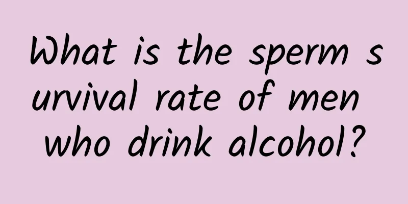 What is the sperm survival rate of men who drink alcohol?