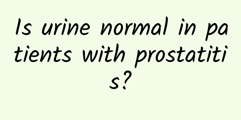 Is urine normal in patients with prostatitis?