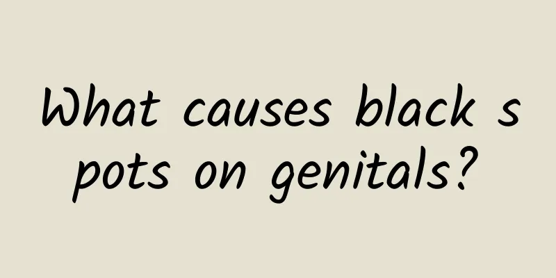 What causes black spots on genitals?