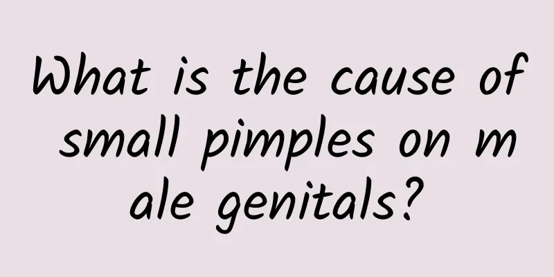 What is the cause of small pimples on male genitals?