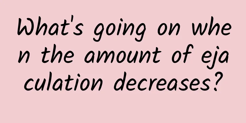 What's going on when the amount of ejaculation decreases?