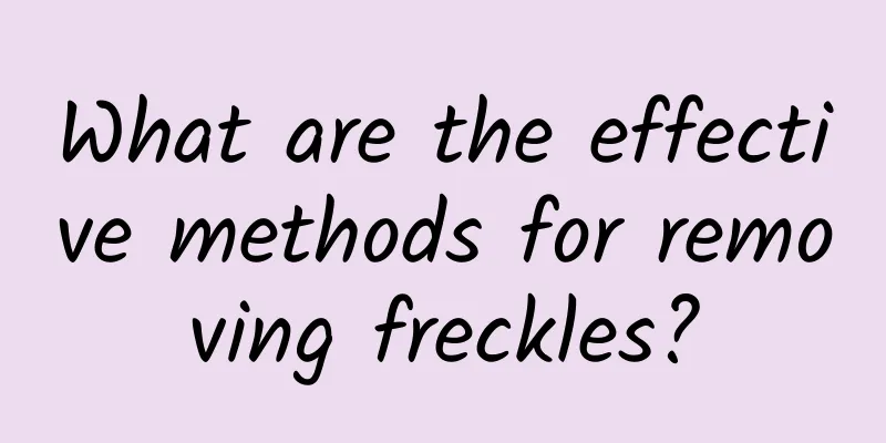 What are the effective methods for removing freckles?