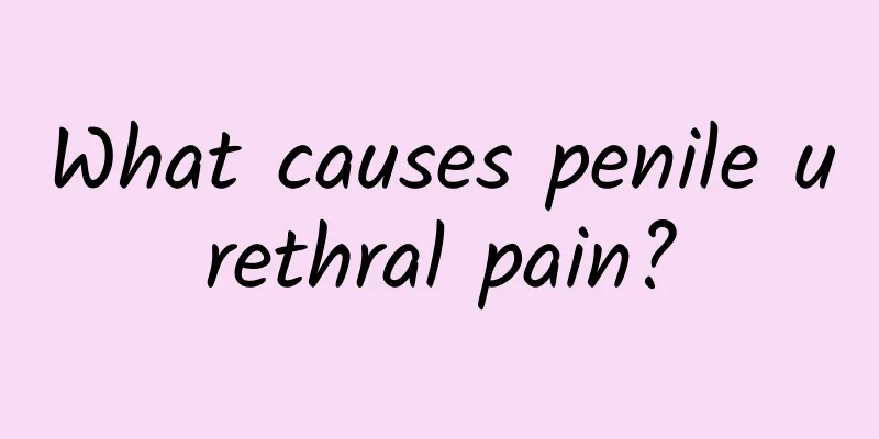 What causes penile urethral pain?