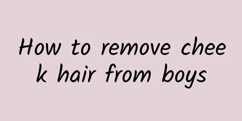 How to remove cheek hair from boys