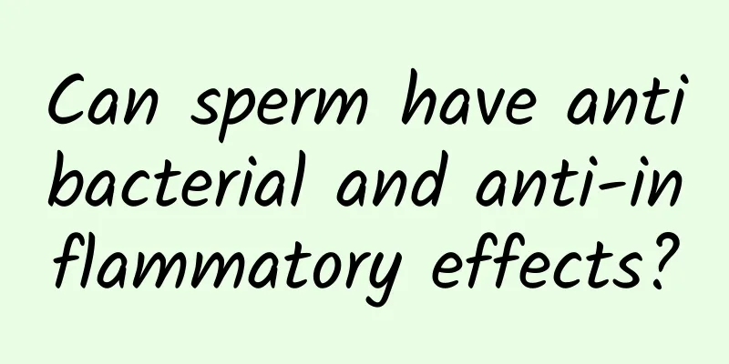 Can sperm have antibacterial and anti-inflammatory effects?