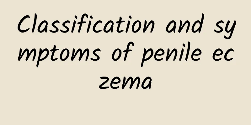 Classification and symptoms of penile eczema