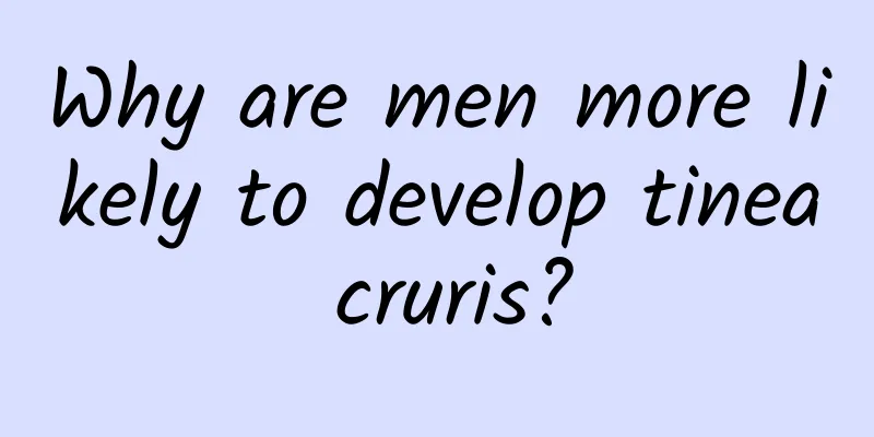 Why are men more likely to develop tinea cruris?