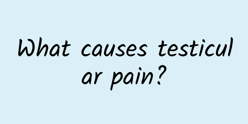 What causes testicular pain?
