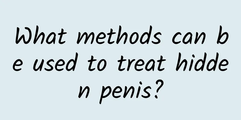 What methods can be used to treat hidden penis?