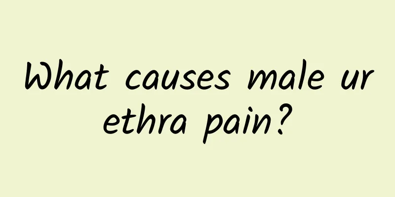 What causes male urethra pain?