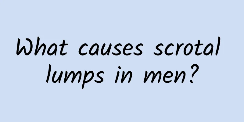 What causes scrotal lumps in men?