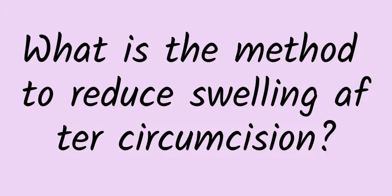 What is the method to reduce swelling after circumcision?