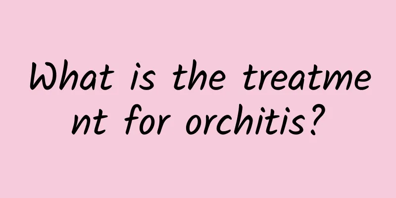 What is the treatment for orchitis?