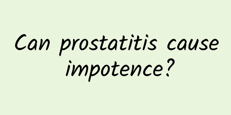 Can prostatitis cause impotence?