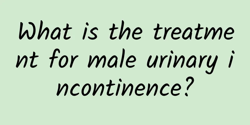 What is the treatment for male urinary incontinence?