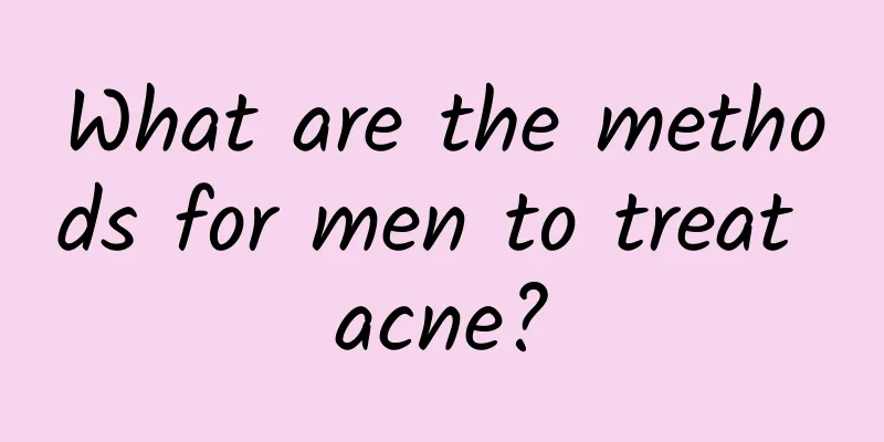 What are the methods for men to treat acne?